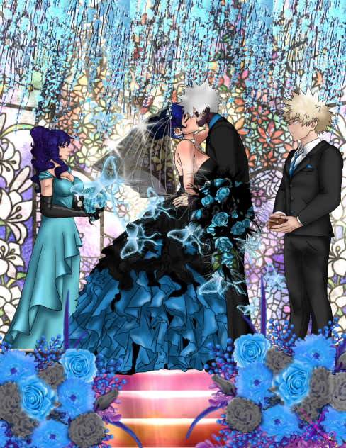 Blue blaze hearts
