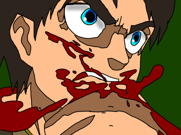 Eren Yeager about to go Titan