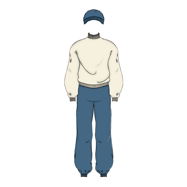 winter clothe outline2