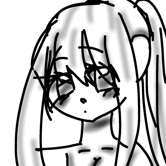 線画　影あり