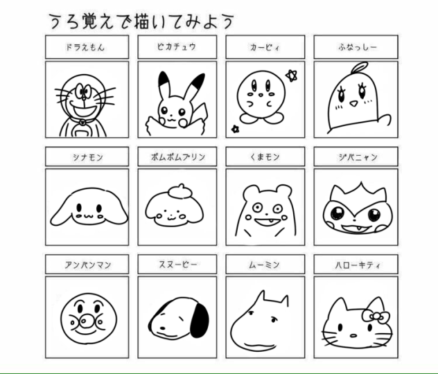 うろ覚えで描いてみた！