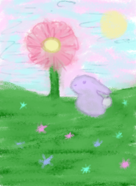 buni and flower! 🐇🌸💕