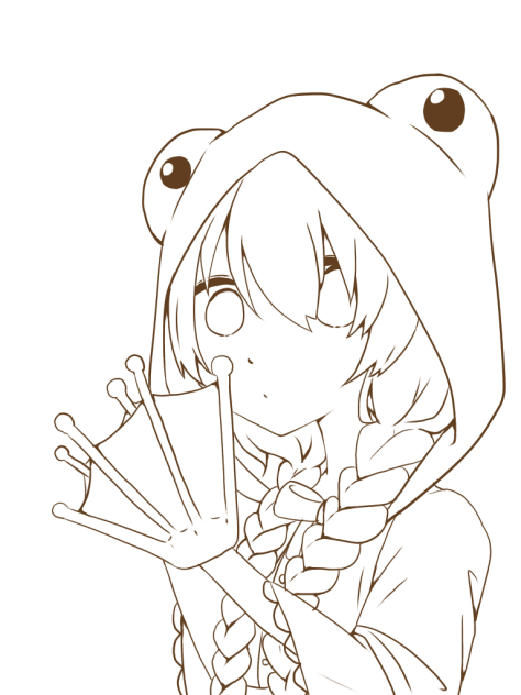 かえるちゃん 線画