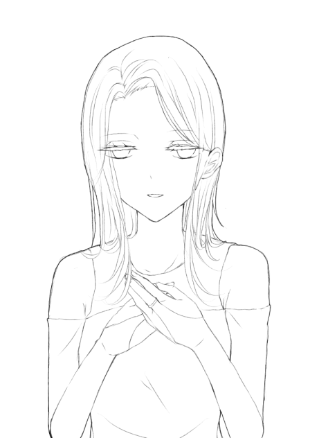 気持ち 線画
