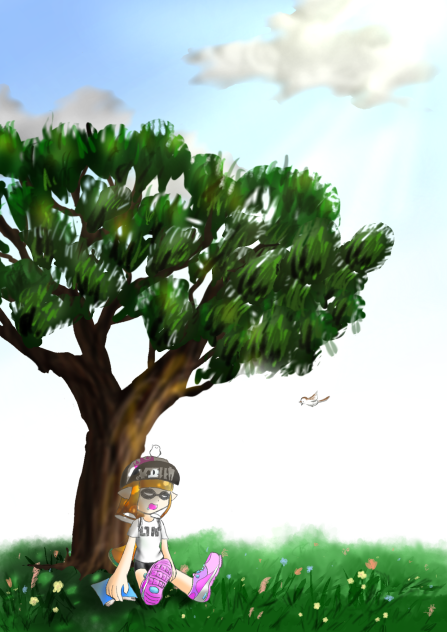 イカちゃんのお昼寝