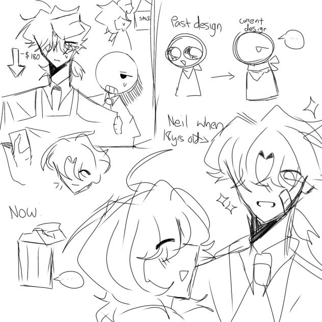 random sketch of my ocs