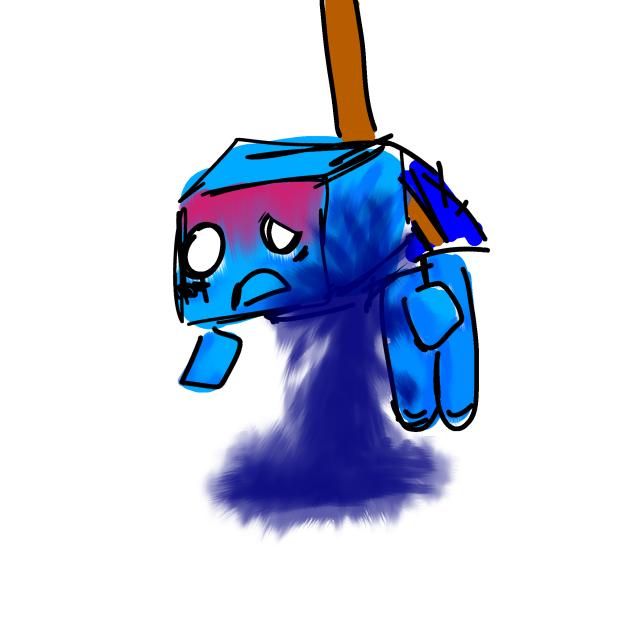 BOOO BLUE BLOOD GO AWAY - ibisPaint