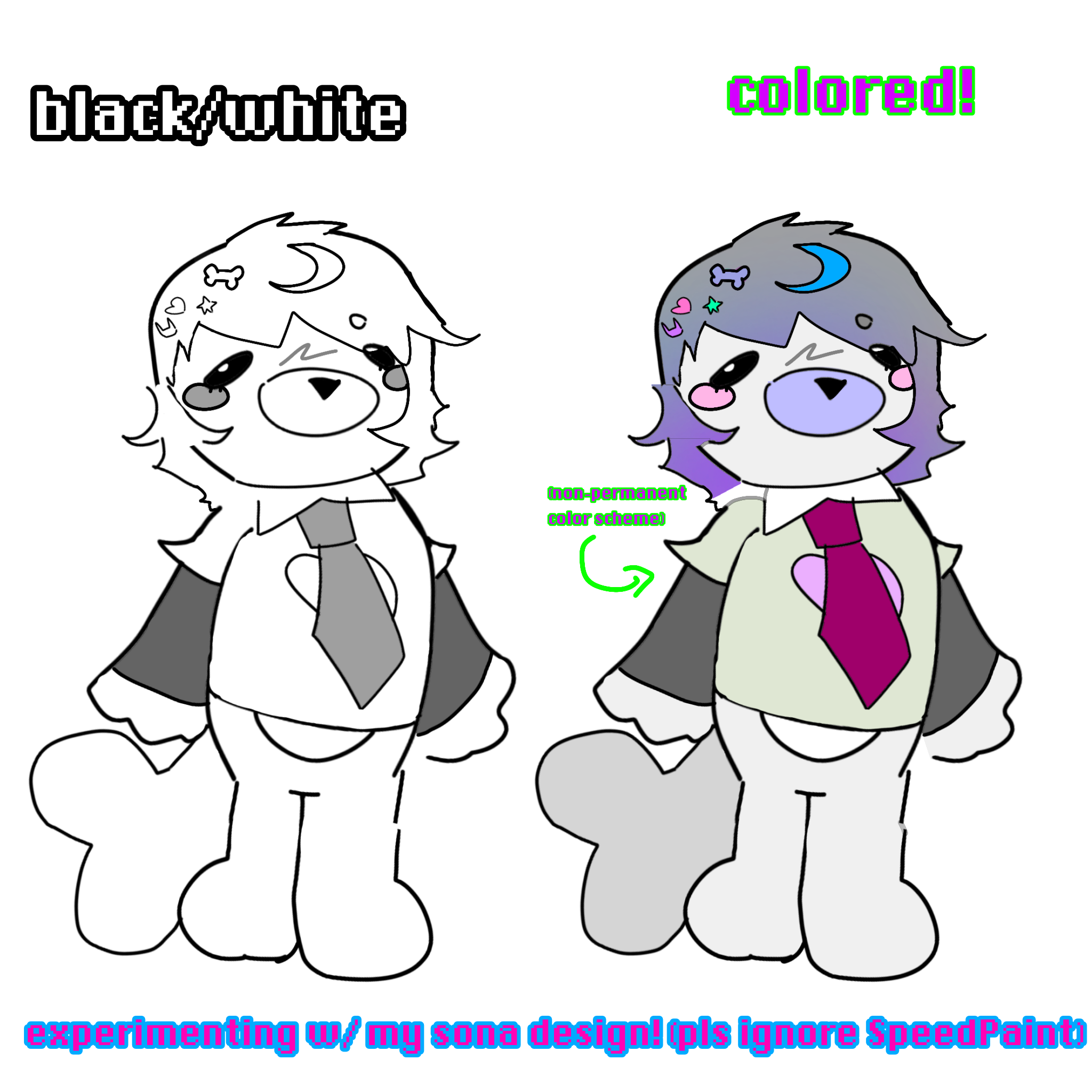 experimenting with my sona design - ibisPaint