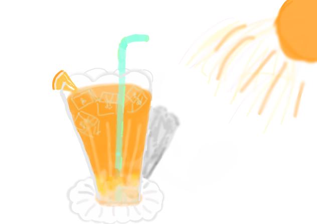 真夏のオレンジジュース