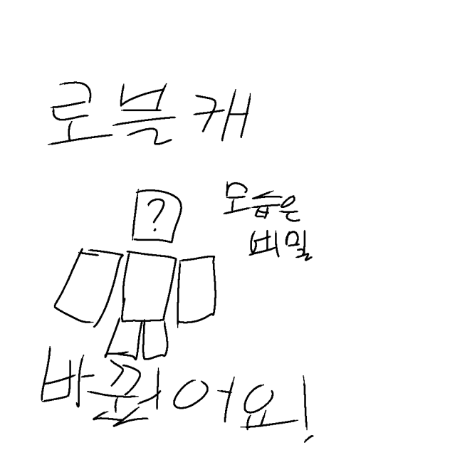 로블캐 바꿨어요!