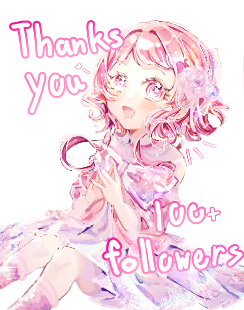 thank you 100+ followers on Twitter!!💖💖
