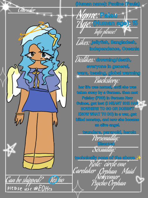 Palau Character Sheet! (AK)