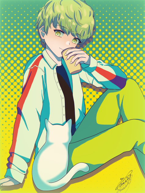 少年と猫 🧒😺