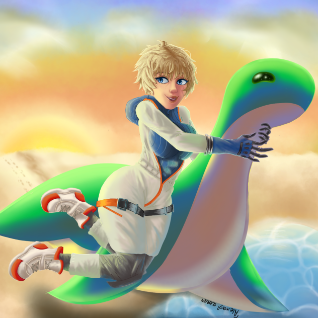 wattson y nessie de apex legends
