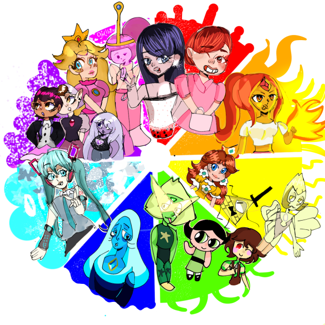 Doing the rainbow wheel trend (finale)