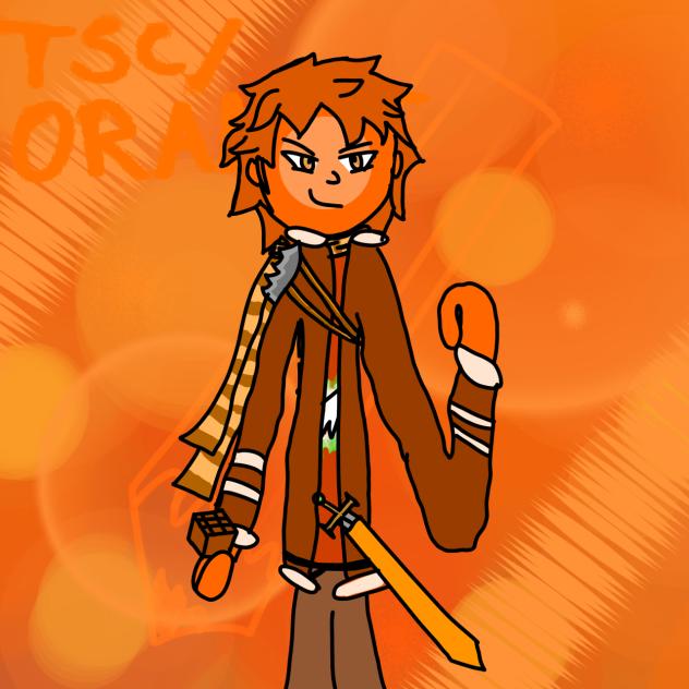 TSC I Orange Alan Becker Fanart