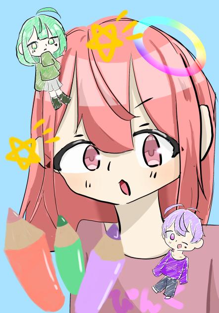 色鉛筆擬人化☆
