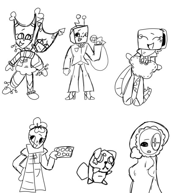some silly doodles^^