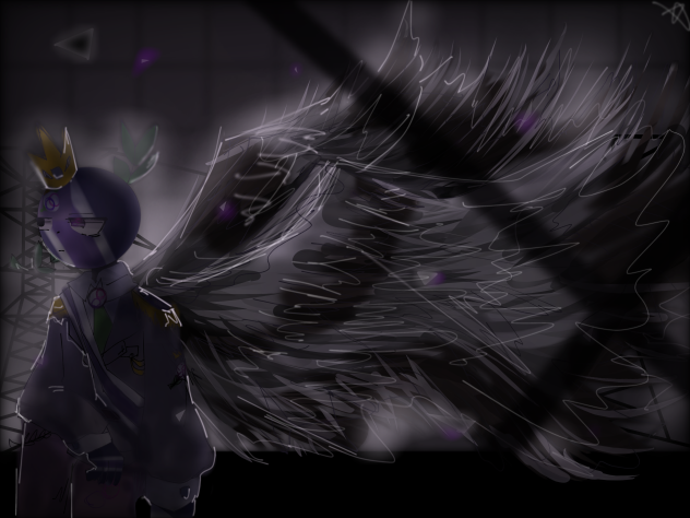 翼を描く練習