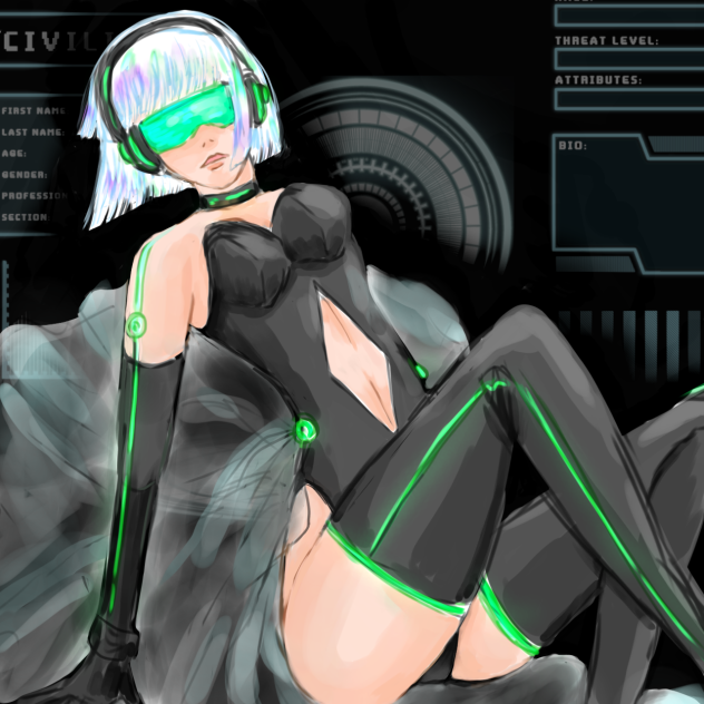 何かのゲームのキャラぽい楽描き