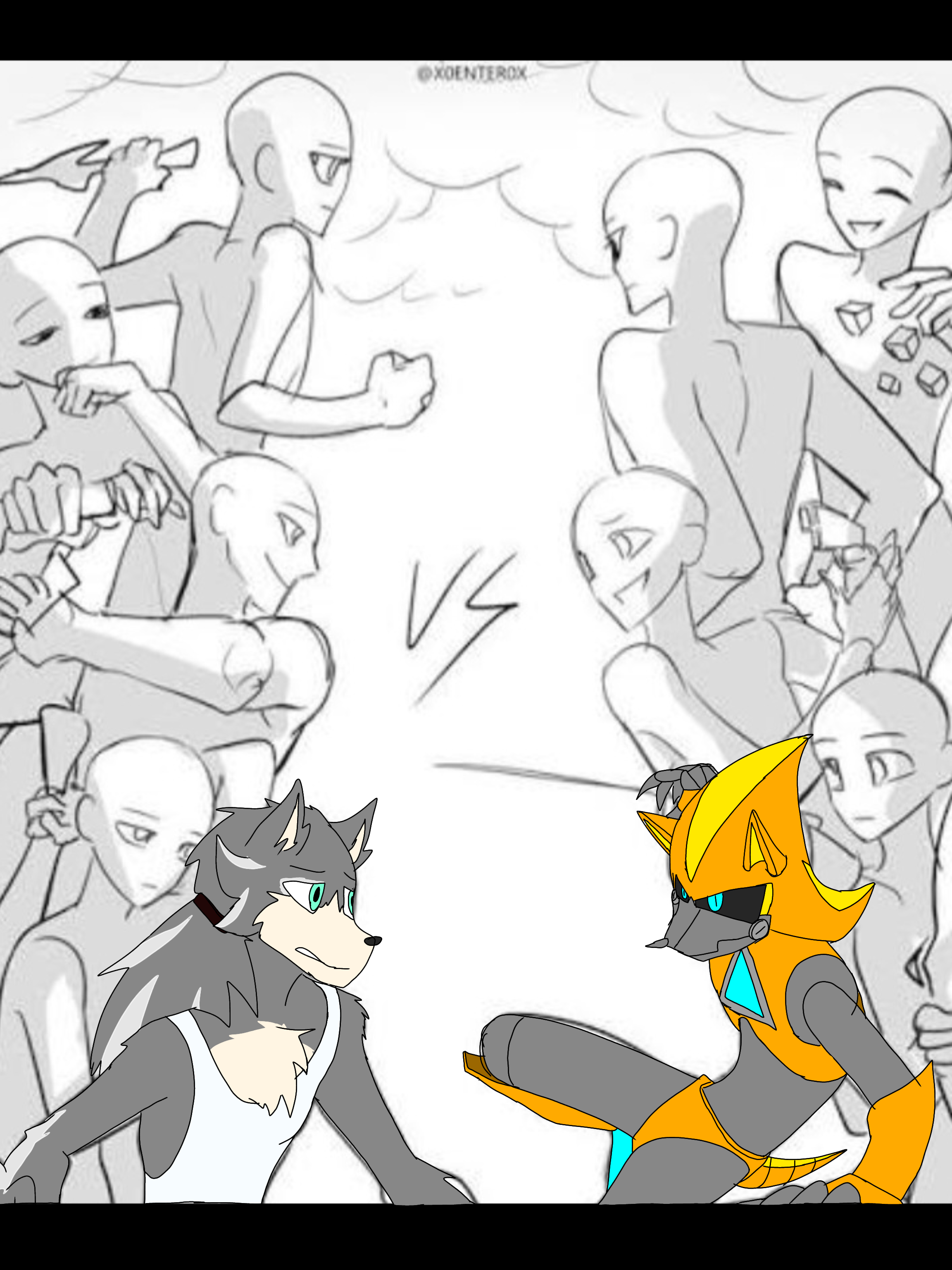 two.oc VS collaboration - ibisPaint