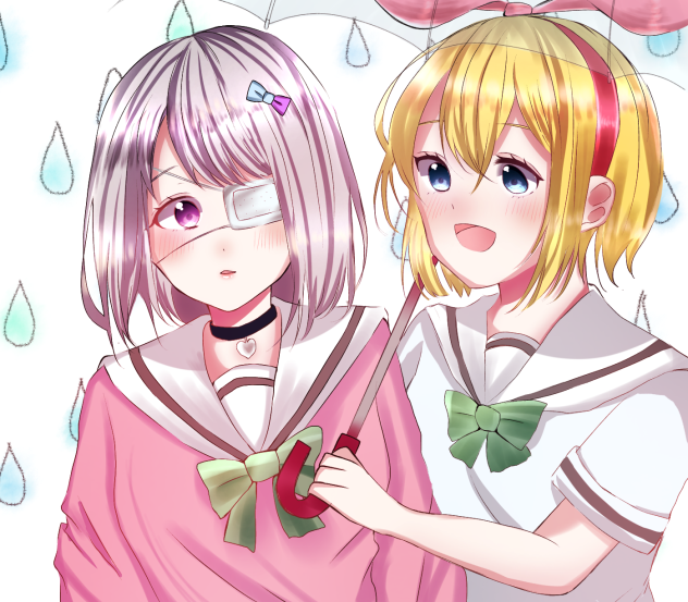 雨の日下校デート