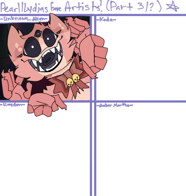 Fav Artists for Lydia!!