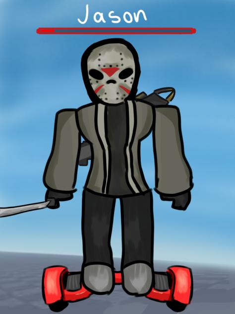 jason on a hoverboard