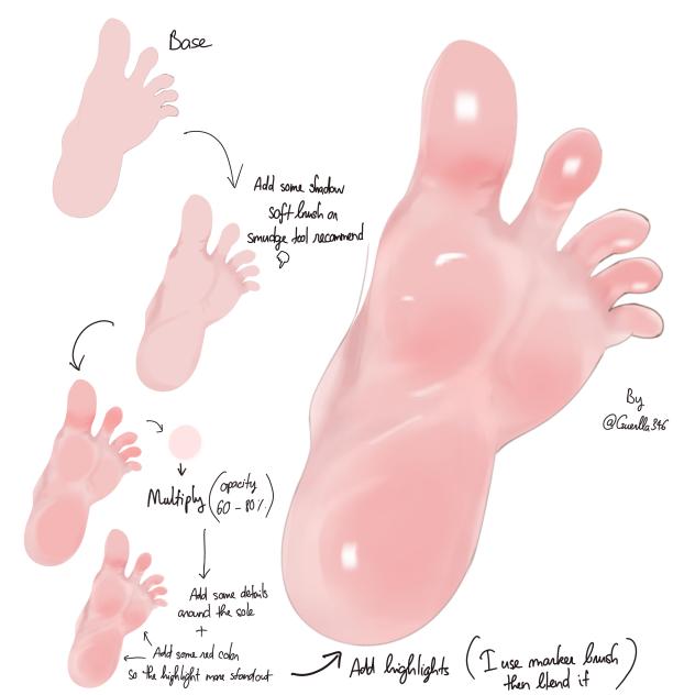 Simple feet coloring