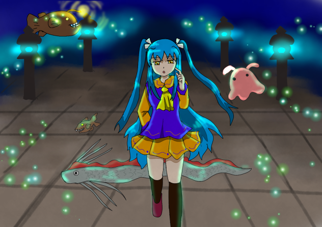 深海に住む少女