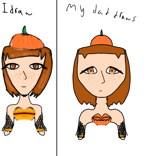 I draw you draw with my dad