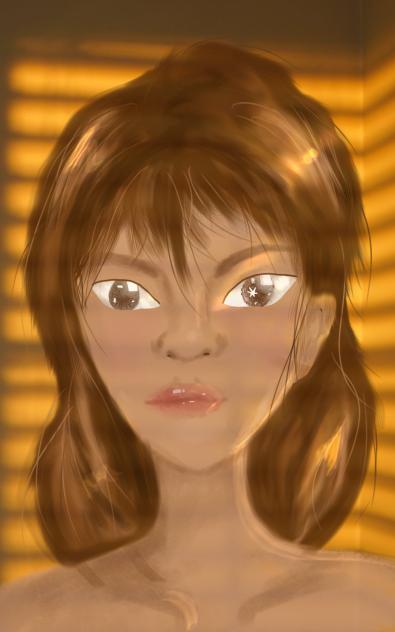 Golden hour girl aestethic