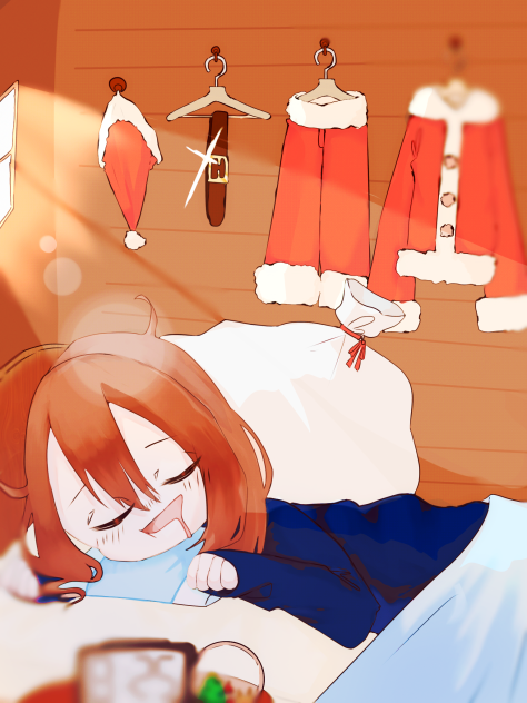 お寝坊サンタ