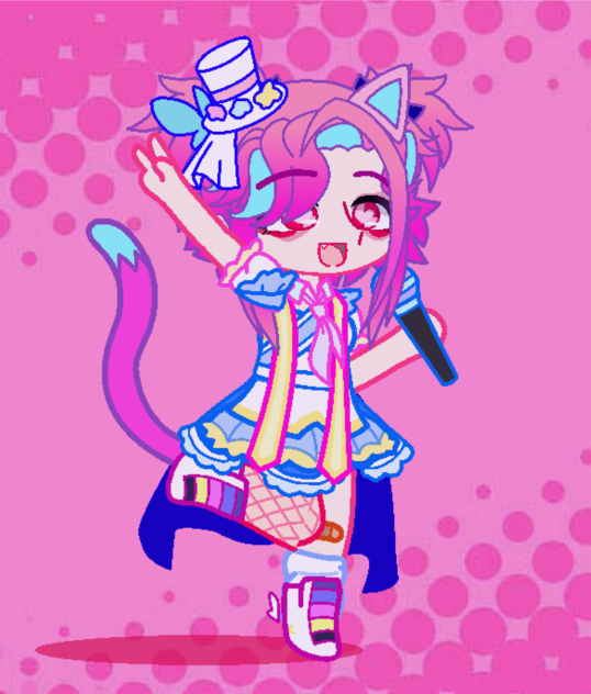 pink cat girl