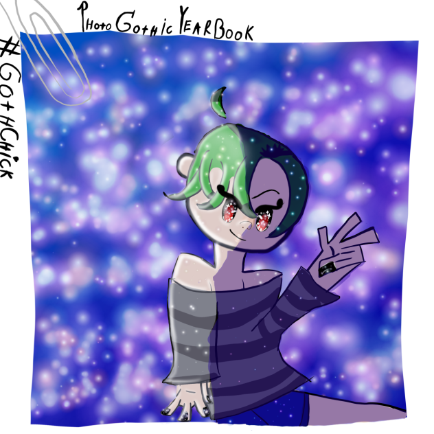 To much glitter(Goth addition)