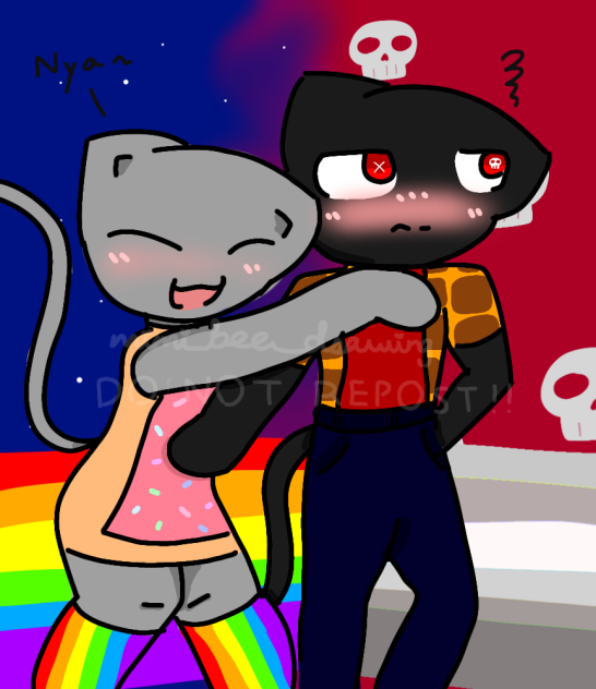 🌈Nyan Cat and Tac Nayn☠️