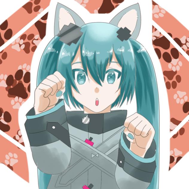 無題143バツミクにゃんこ2