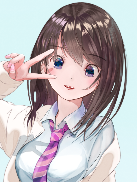 White cardigan
