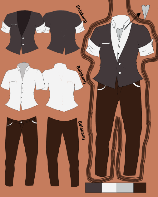 Design model outfit male