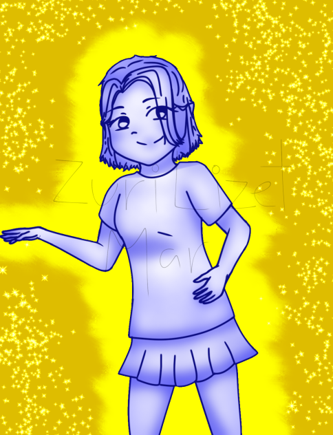 Azul y amarillo