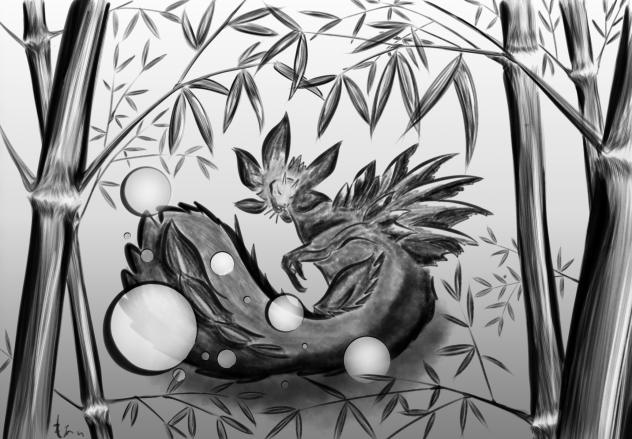 ねぶた 水墨画 ねぶた師から水墨画家へ 村元芳遠（むらもとほうえん）公式