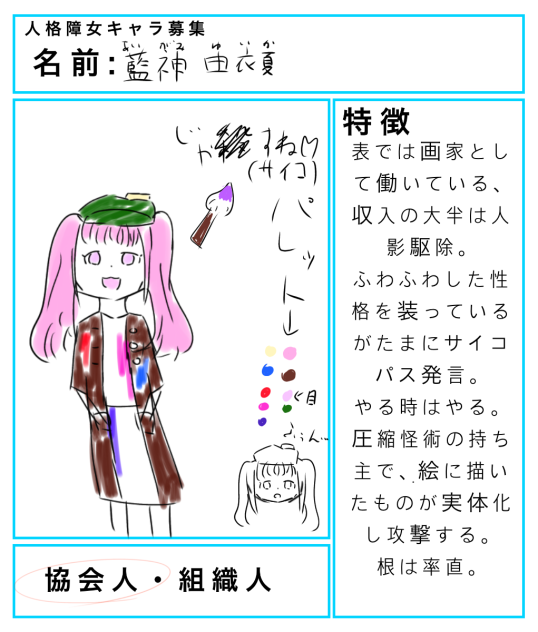人格障女キャラ募集