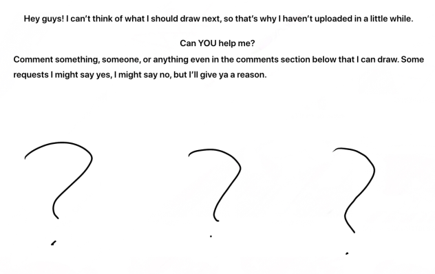 I’ve got no idea what to draw next XD