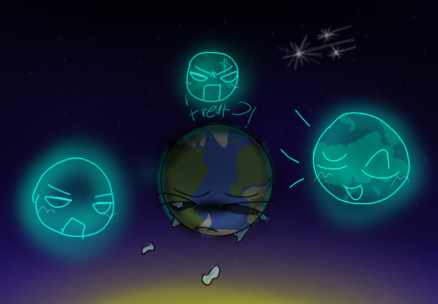 Earth alone