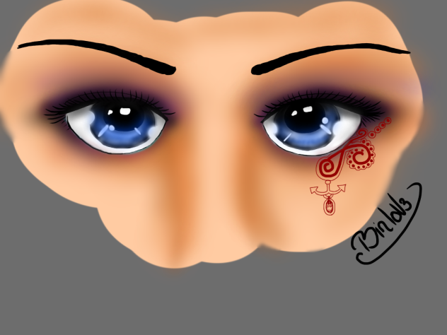 Drawing eyes