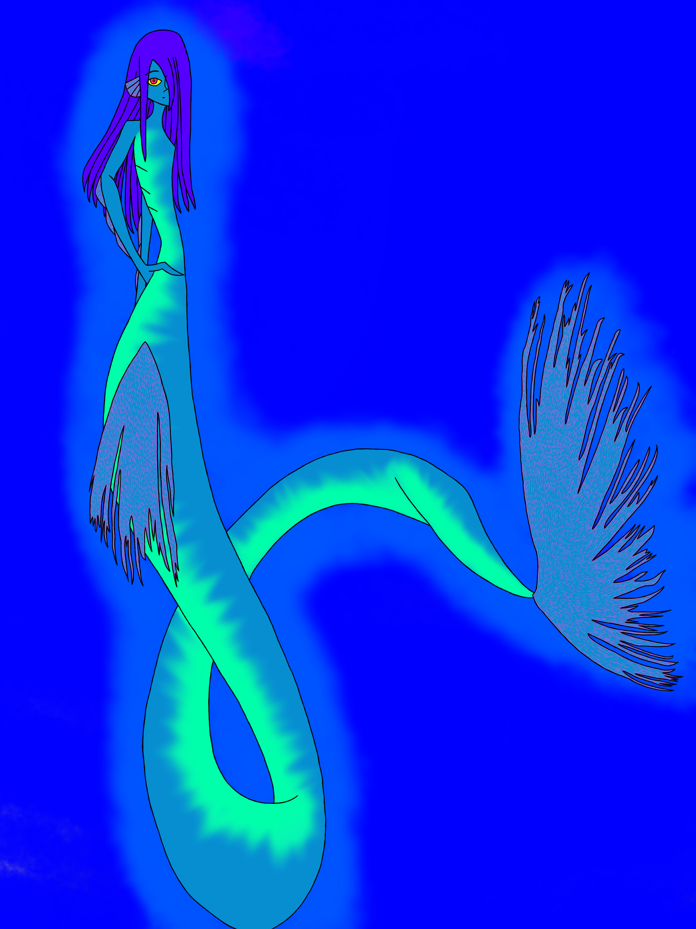 this mermaid took forever - ibisPaint