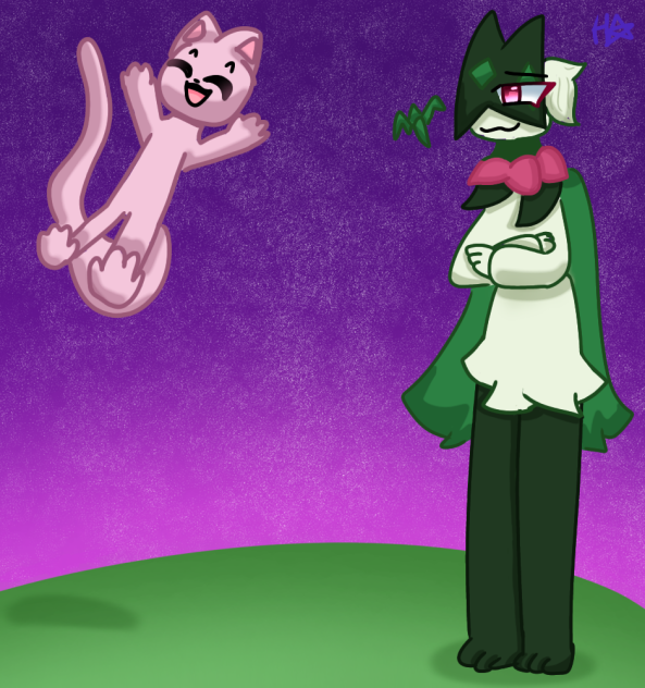 Mew and Meowscarada!
