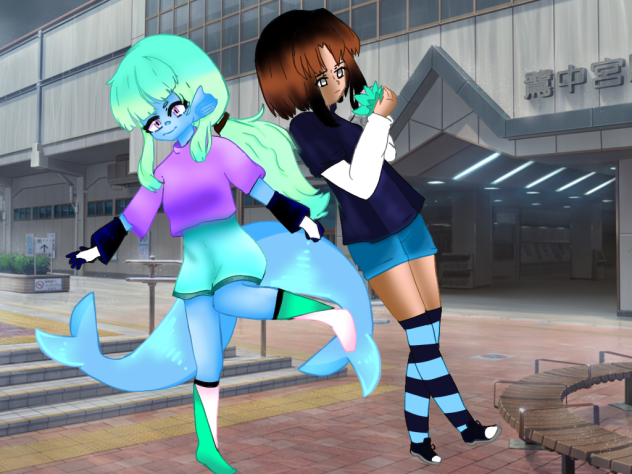 A kiddddd and a monster