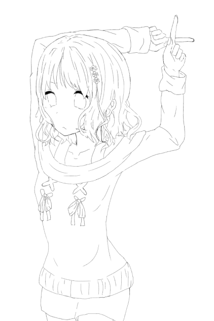 小森ユイ 線画