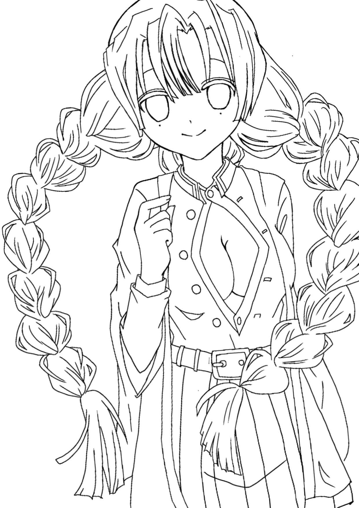 Ruri様線画ページ 蜜璃ちゃん線画 - ibisPaint